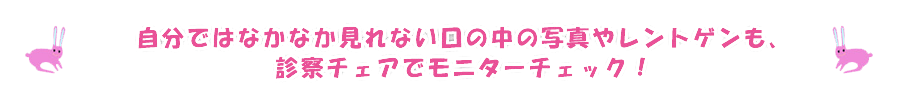 歯の状態をきちんと説明することで、お子様とお母様に寄り添い、歯育てをサポートいたします。